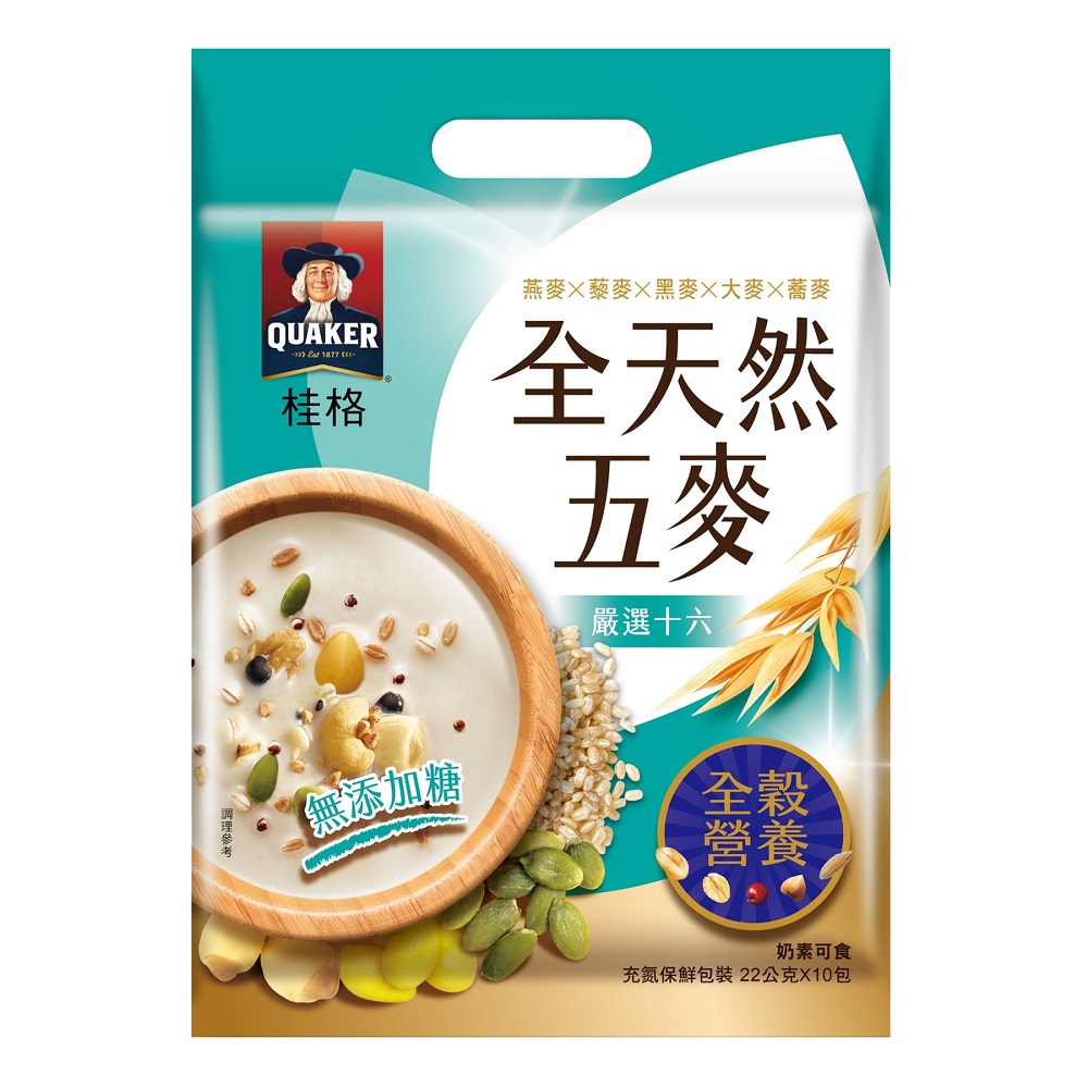 桂格全天然五麥 嚴選十六無添加糖, , large