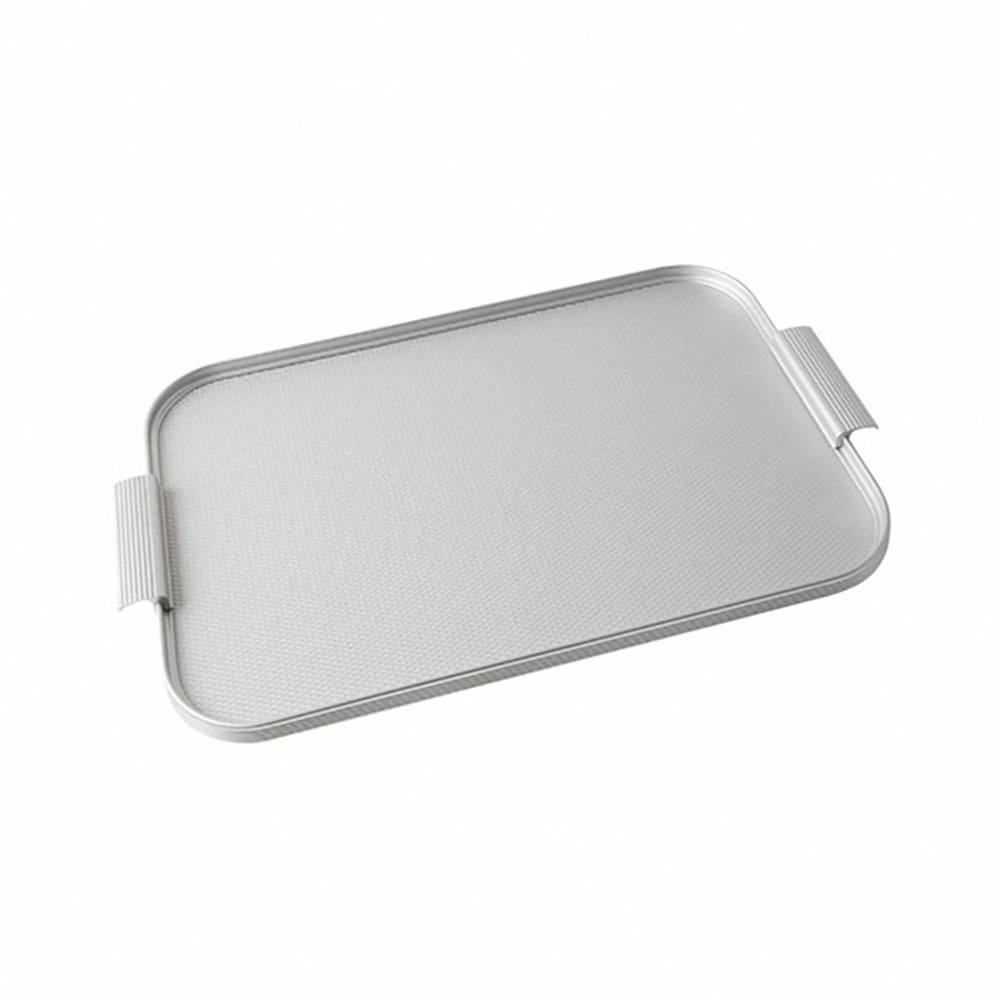 Kaymet Rectangular Tray - Diamond Silver - 40x28cm, , large
