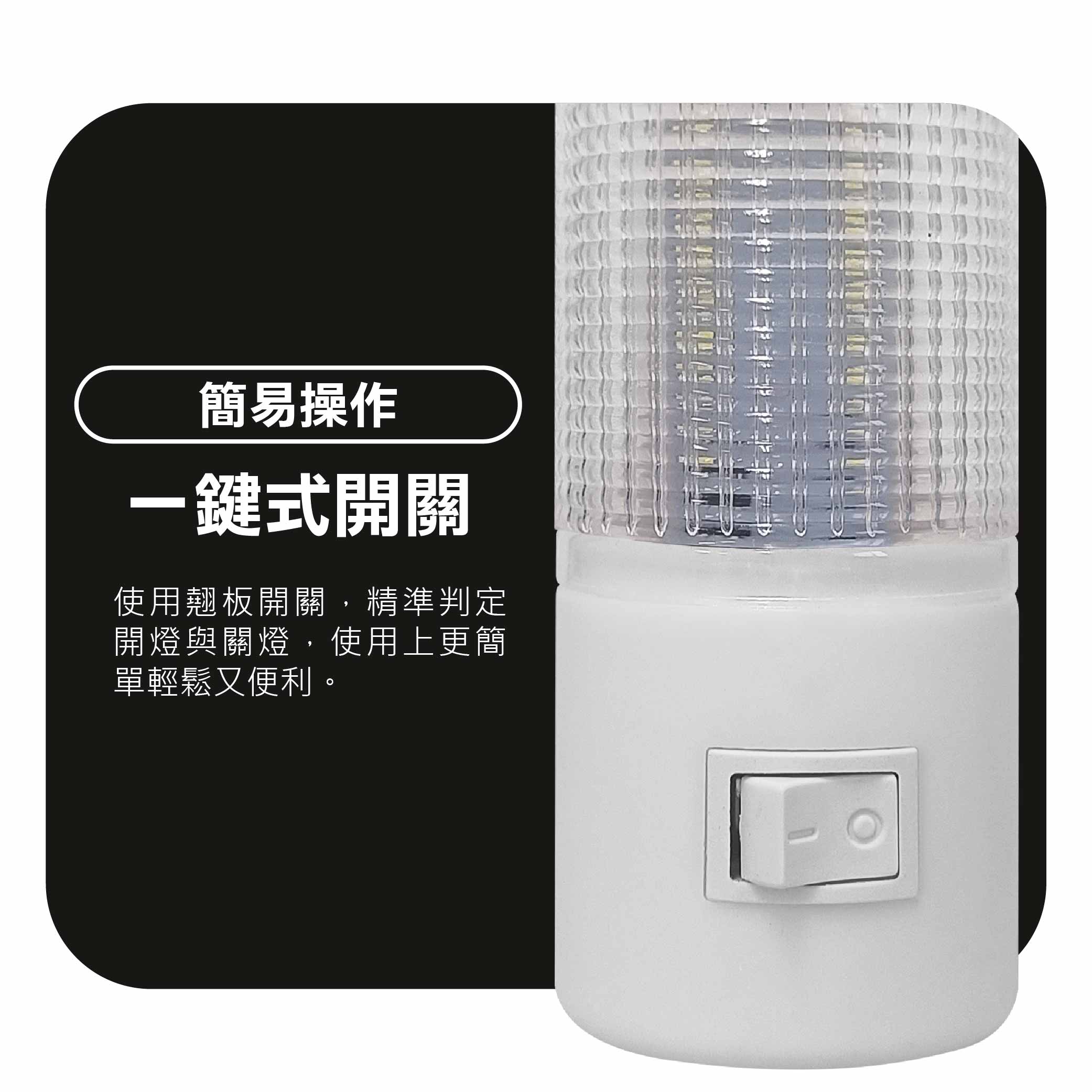 鉅玉經典｜LED手動小夜燈 WE-6902, , large