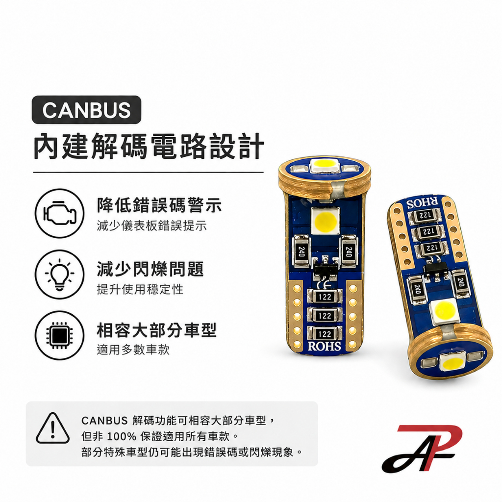 【PA LED】 T10 3晶 3030 CANBUS 解碼 白光 LED 小燈 牌照燈 室內燈 車門燈 小尺寸 無極性, , large