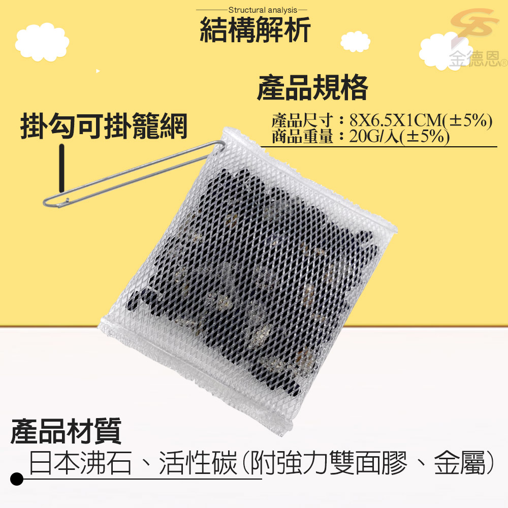 GS MALL 台灣製造 LIXIT 一包2入 寵物用活性碳異味分解包 活性碳除臭 寵物除臭 異味分解包, , large