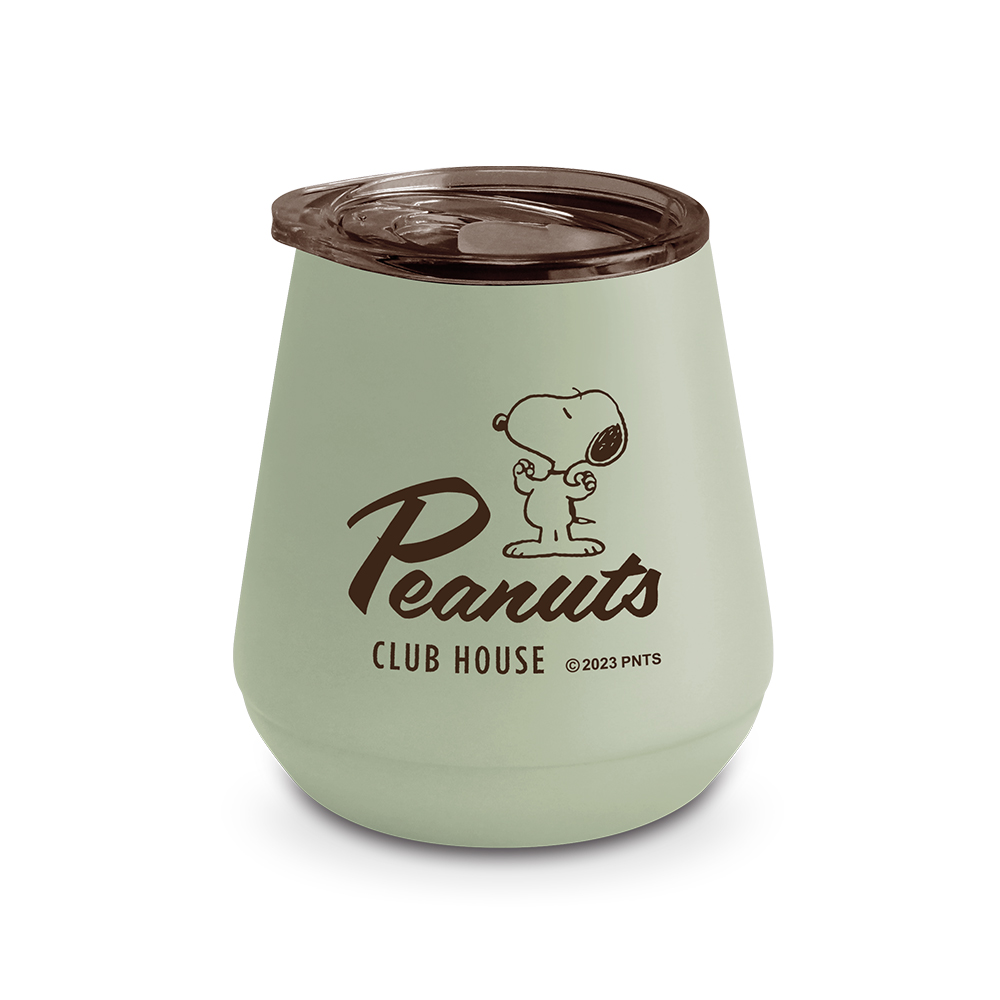 Snoopy 304 Stainless Steel Vacuum Insulated Mountain-Shaped Coffee Mug 280ml (with Opening and Closing Lid), , large