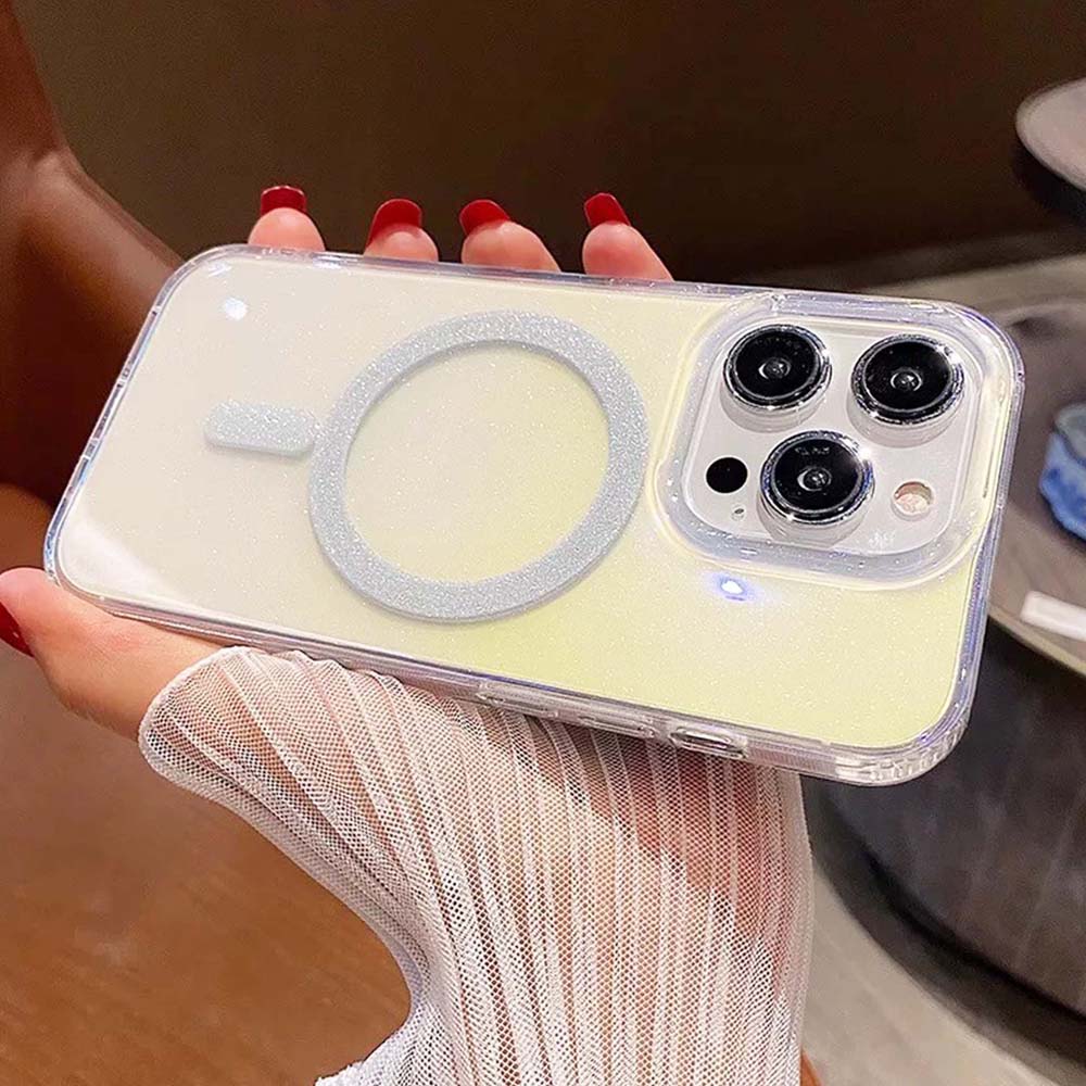 【山水之寶】iphone 16/16plus/16pro/16promax 手機殼 防摔殼 幻鑽極光磁吸防摔殼, , large