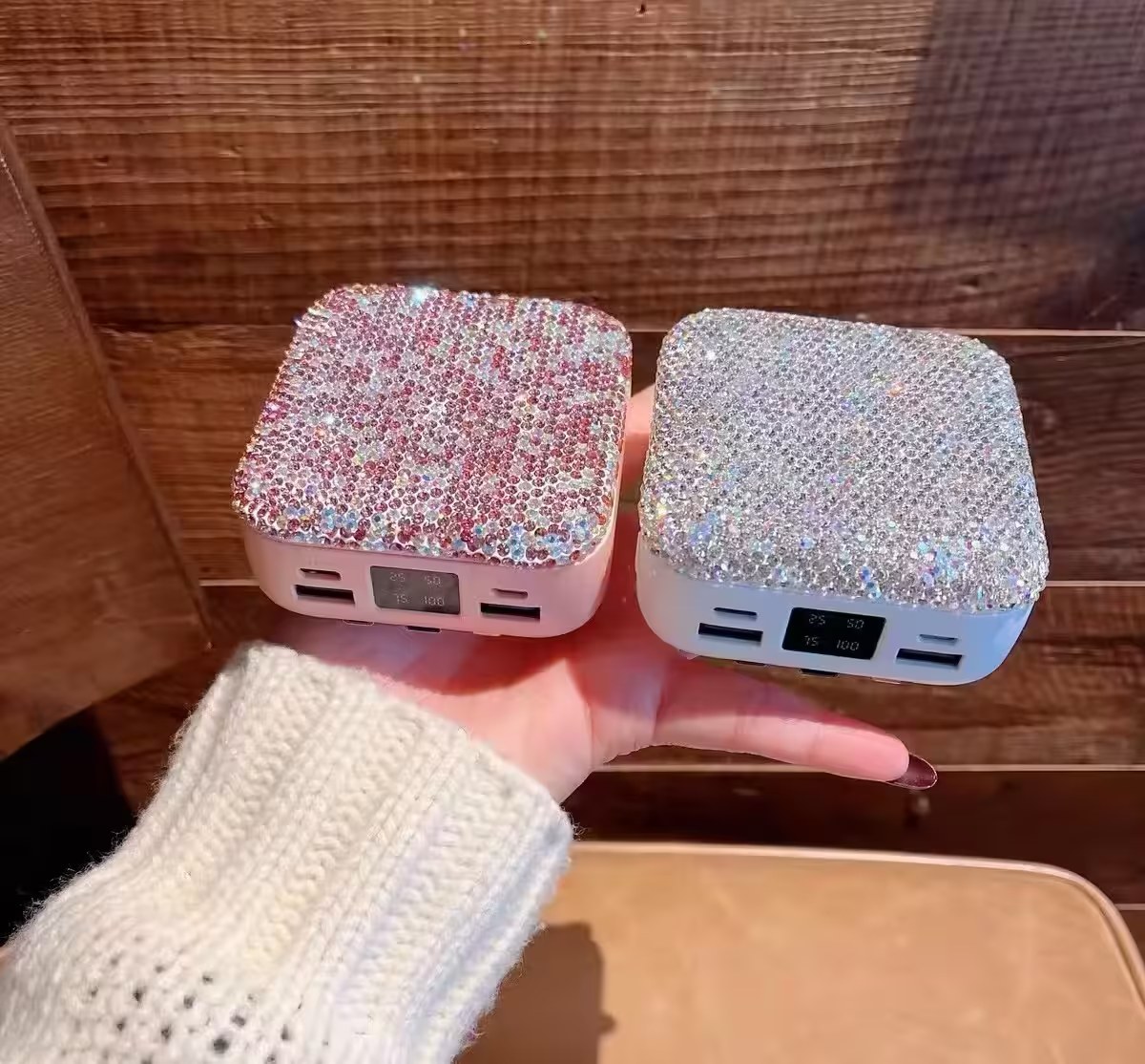 【拉烏好物】最來電的美麗! 化妝魔鏡真正6000mAh大電量 美妝鏡行動電源, , large