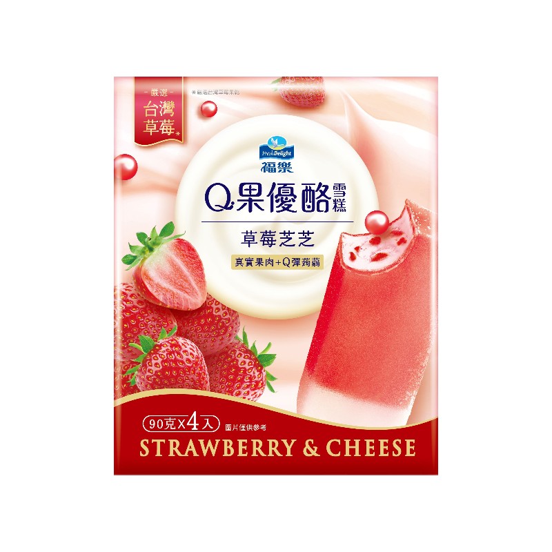 福樂Q果優酪雪糕草莓芝芝, , large