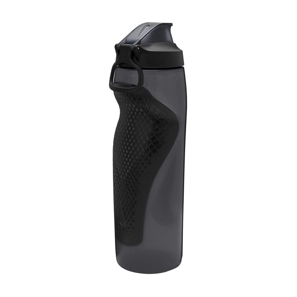 NIKE REFUEL BOTTLE 瓶蓋擠壓水壺 32OZ/946ml 運動水壺 便攜 防漏 好抓握 N100767005432黑銀、N100767012532白、N100767042032藍黑, , large