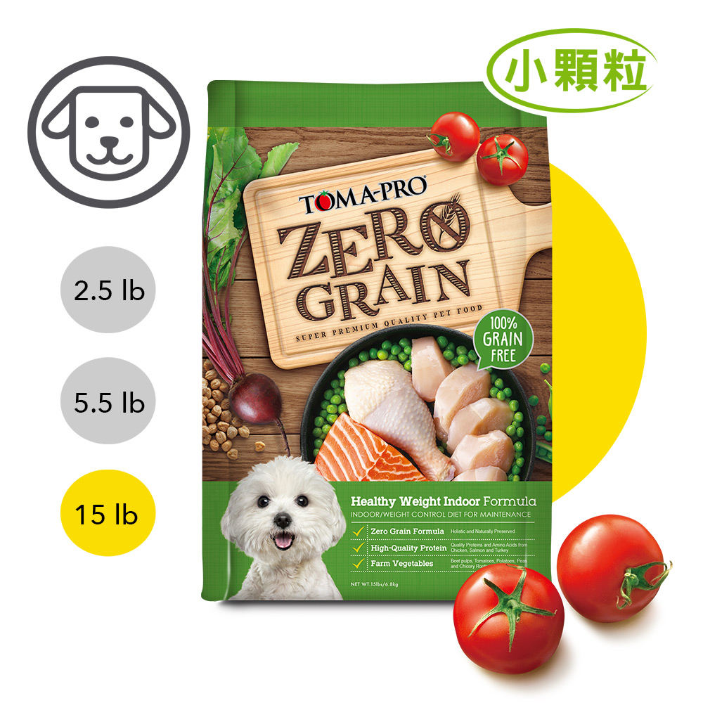 【優格】零穀 室內成犬飼料 雞肉15磅 小顆粒 體重管理配方, , large