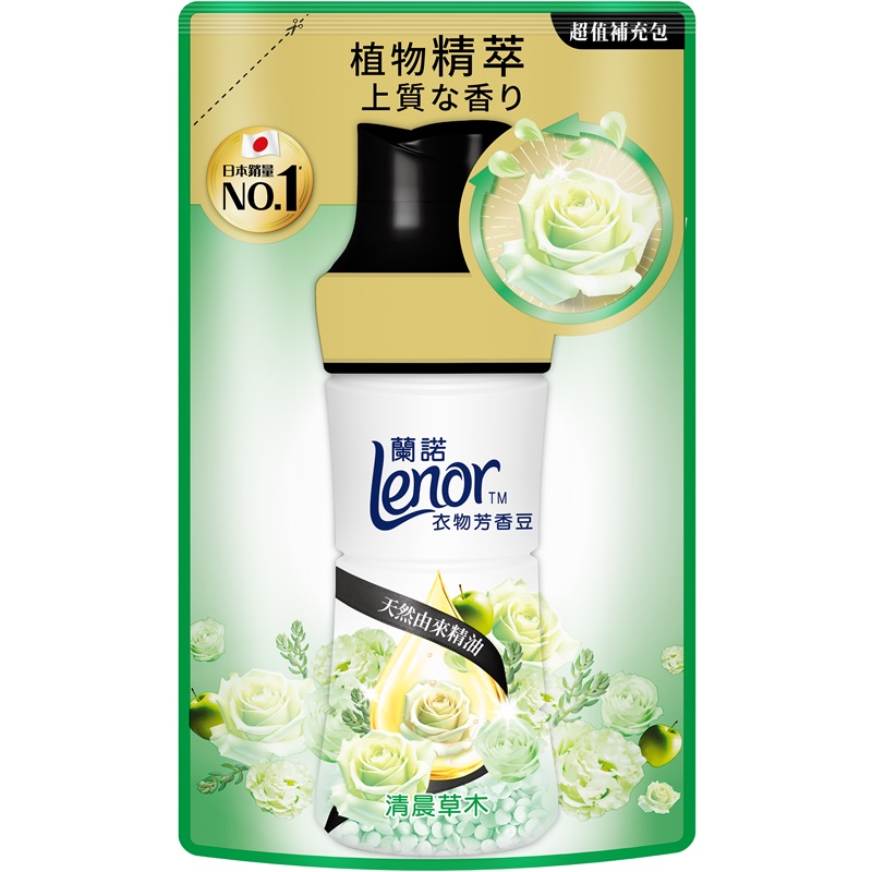 蘭諾衣物芳香豆清晨草木袋裝440ml, , large