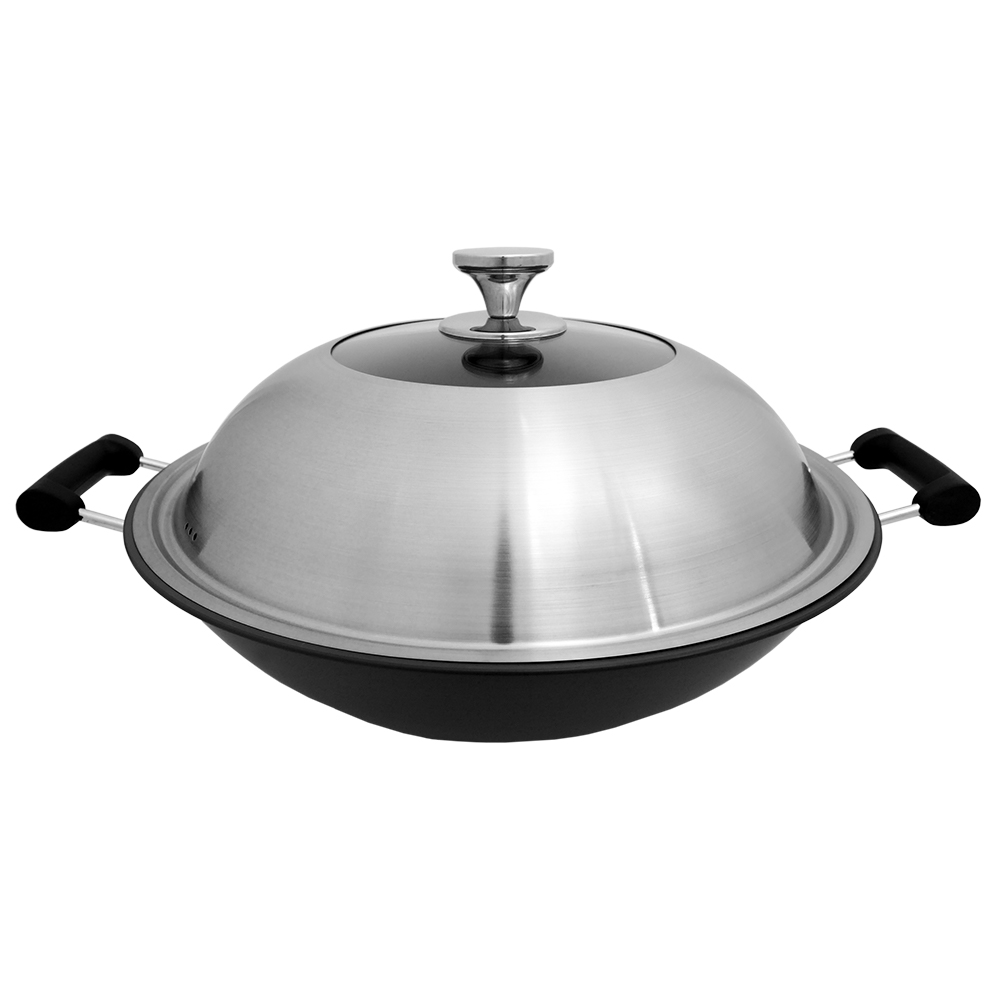 瑪露塔鈦金中華深型炒鍋-雙耳-44cm-1支, , large