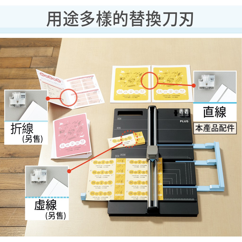 PLUS普樂士 三用裁紙機(PK-813), , large