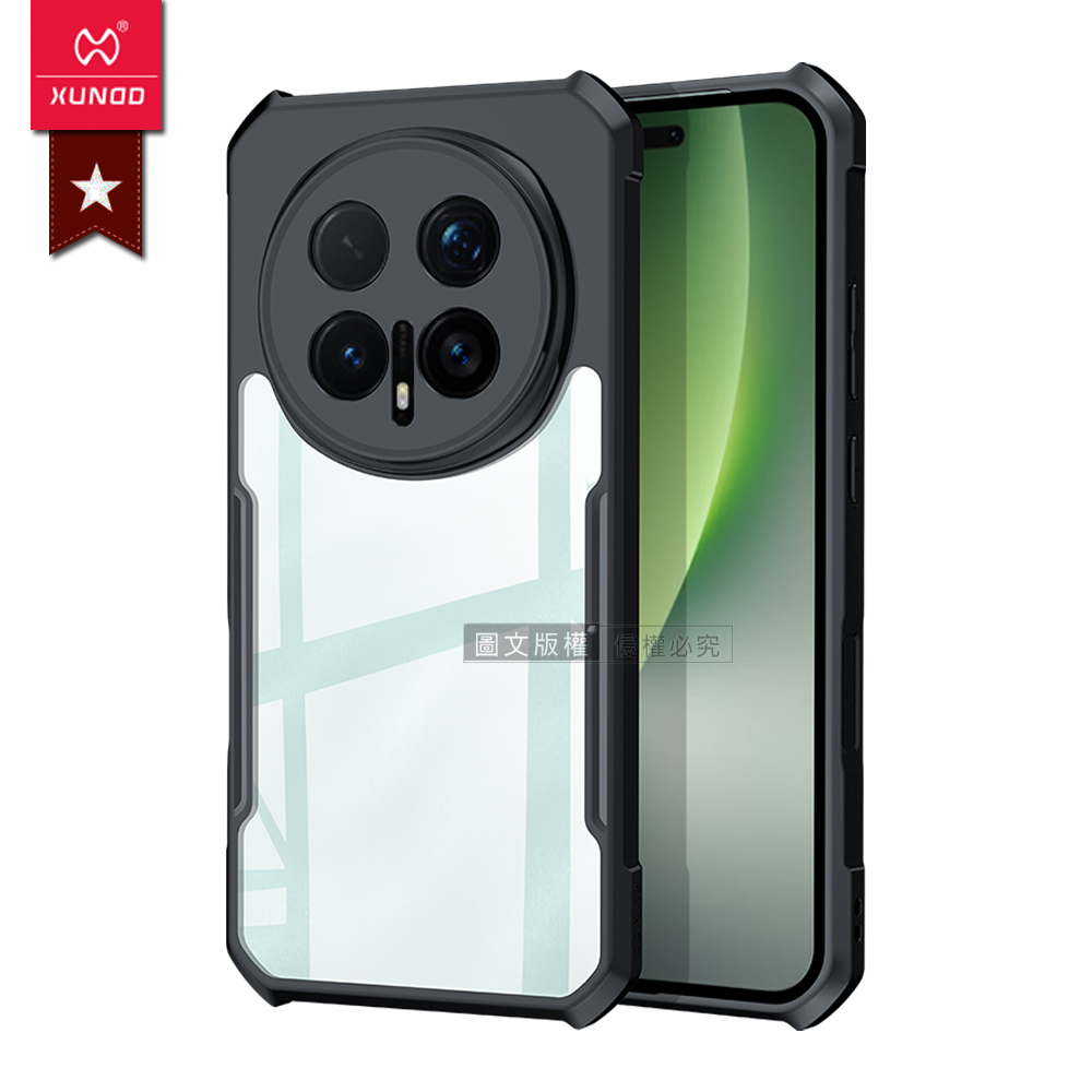 XUNDD訊迪 軍事防摔 榮耀HONOR Magic8 Pro 鏡頭全包覆 清透保護殼 手機殼(夜幕黑), , large