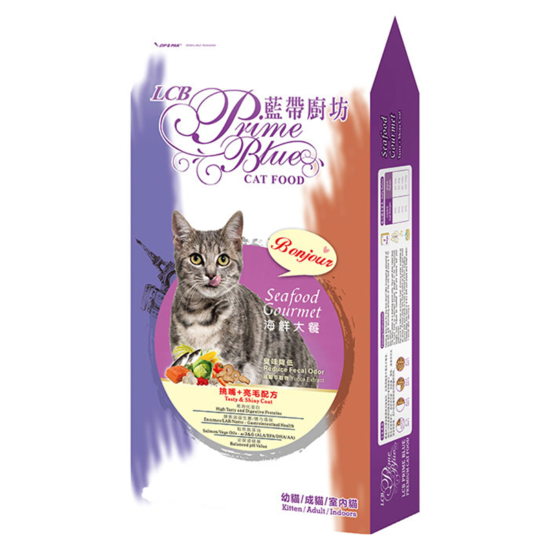 【LCB 藍帶廚坊】經典貓糧系列40磅（18.14kg）- 挑嘴海鮮大餐, , large