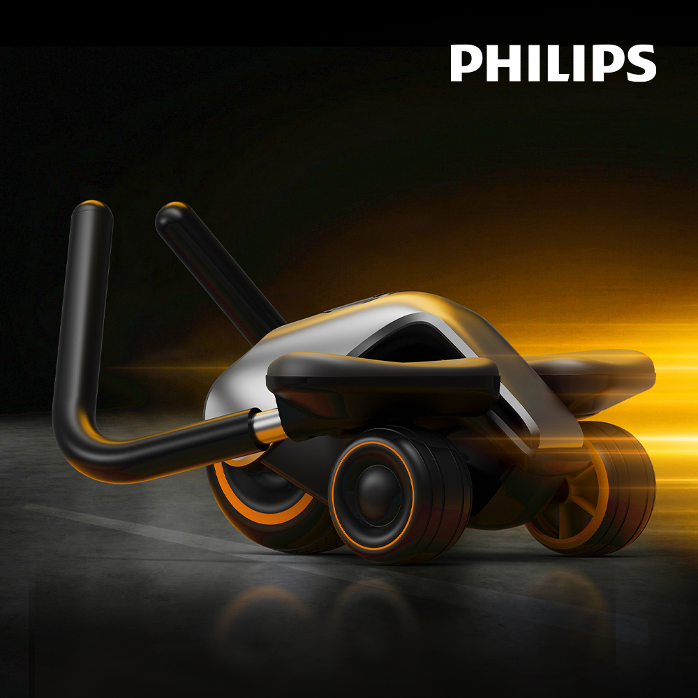 【PHILIPS】FIT3403D 飛利浦雙模式迴力健腹輪, , large