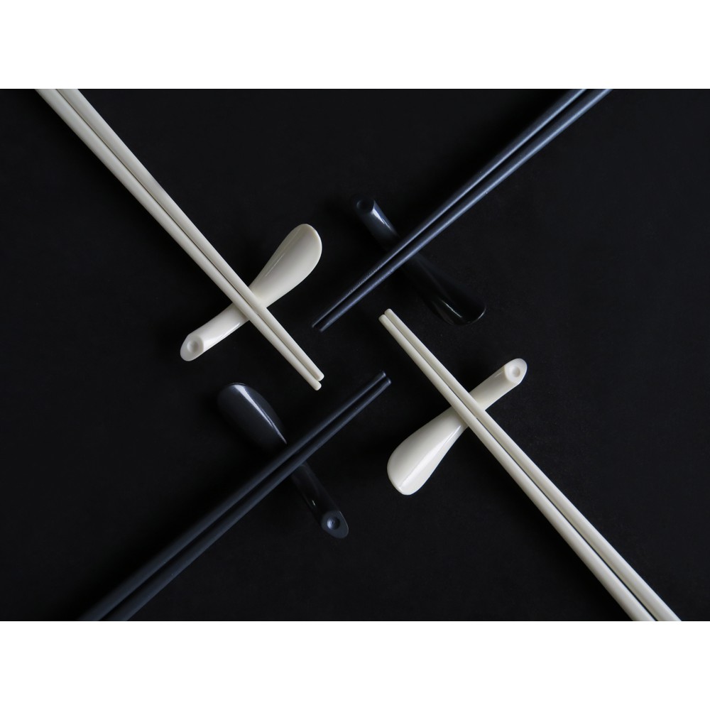 GeckoDesign Balanced 平衡箸筷架組(簡約米白）, , large