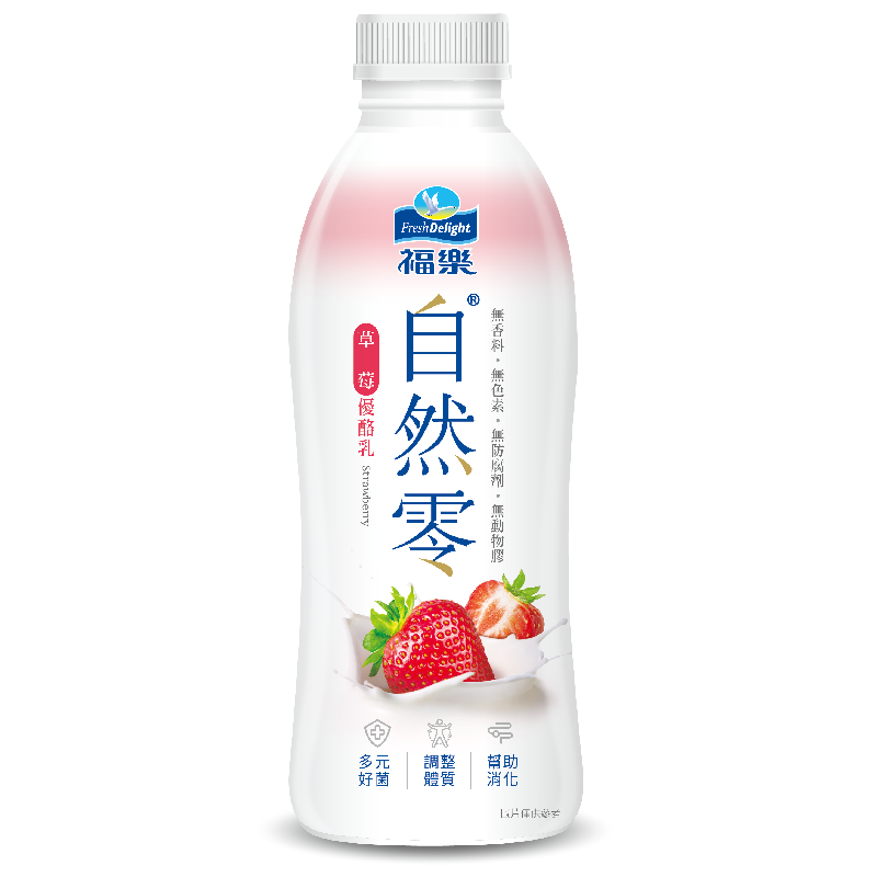 福樂自然零草莓優酪乳920ml, , large