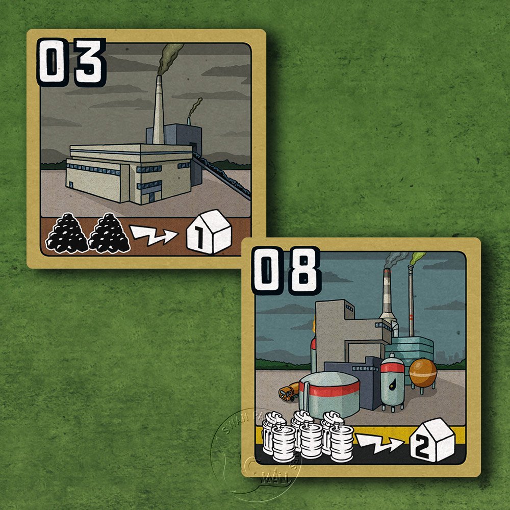 【新天鵝堡桌遊】電力公司擴充14：全新電廠卡#2, , large