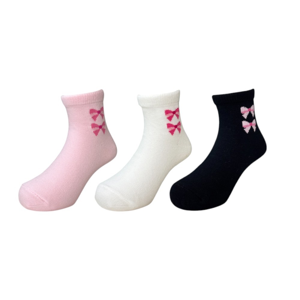 【D&G】小蝴蝶結童襪<粉,13-16cm>D599 短襪 襪子, , large