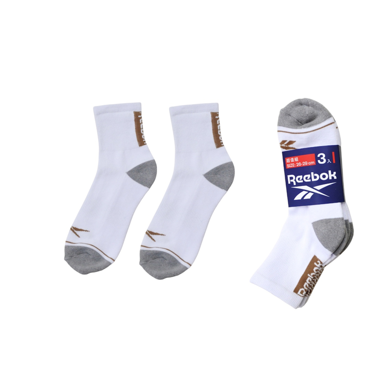 Reebok除臭1/2厚底襪3入組, , large