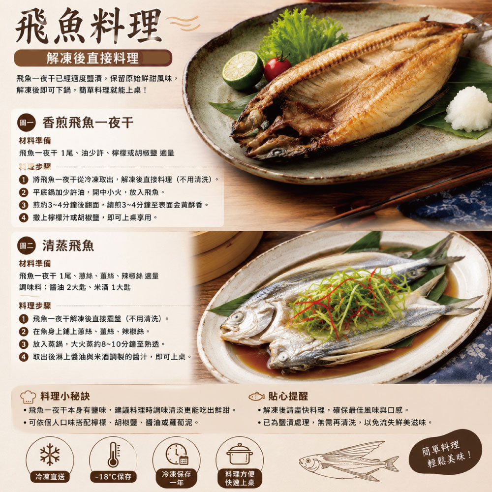 小川漁屋 台灣飛魚一夜干1尾(250-300g/尾)_任選, , large