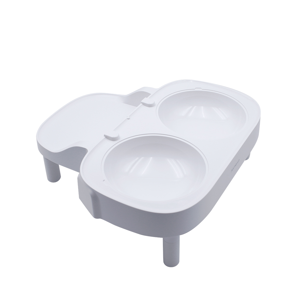 Homerunpet Pet feeder raised food stand double bowl raised stand, , large