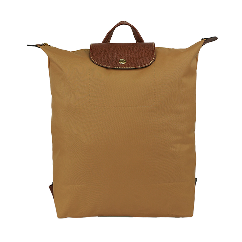 LONGCHAMP Le Pliage Original M 再生帆布中型折疊後背包/鹿皮色, , large