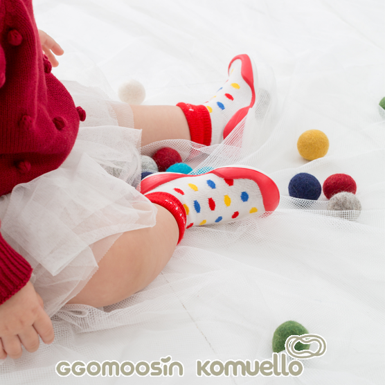 【GGOMOOSIN】學步鞋─彩色豆豆(105mm/115mm/135mm), , large