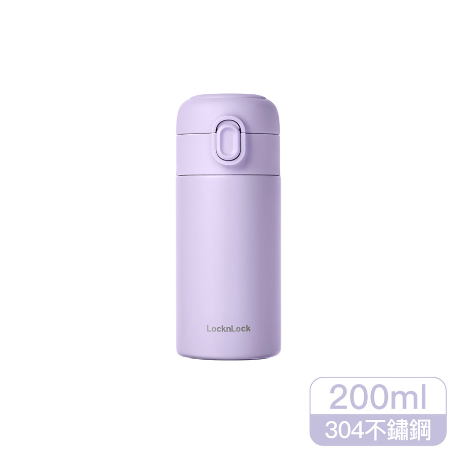 樂扣簡約彈蓋迷你保溫杯200ml, , large