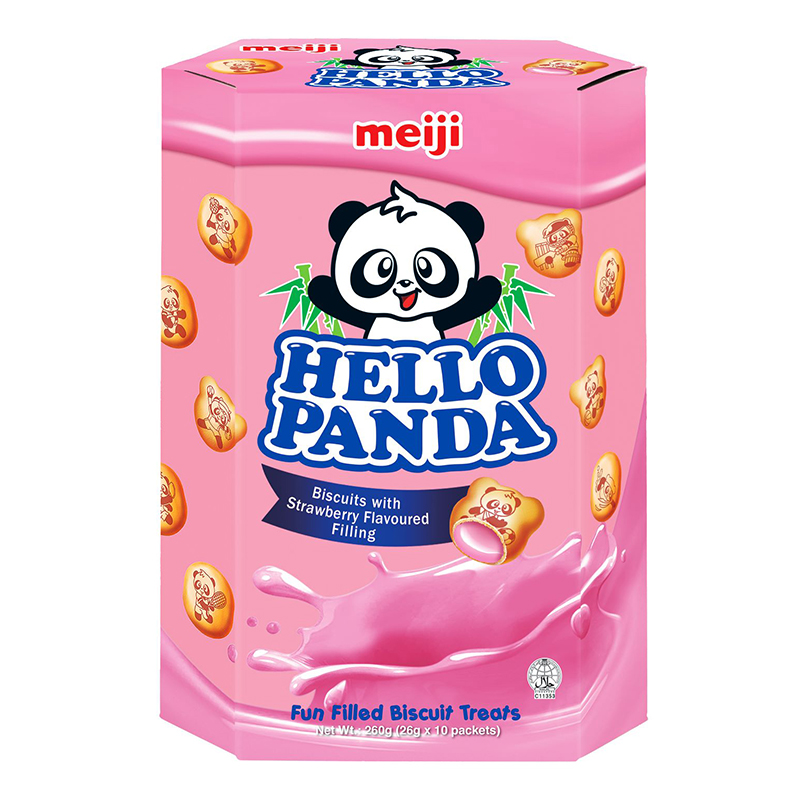 Meiji HELLO PANDA STRAWBERRY 234G, , large