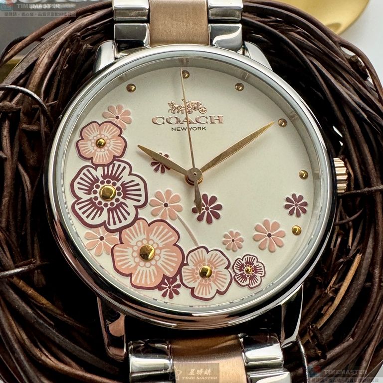 [星晴錶業]COACH手錶,36mm,CH00288白色錶面銀錶殼銀色精鋼錶帶款, , large