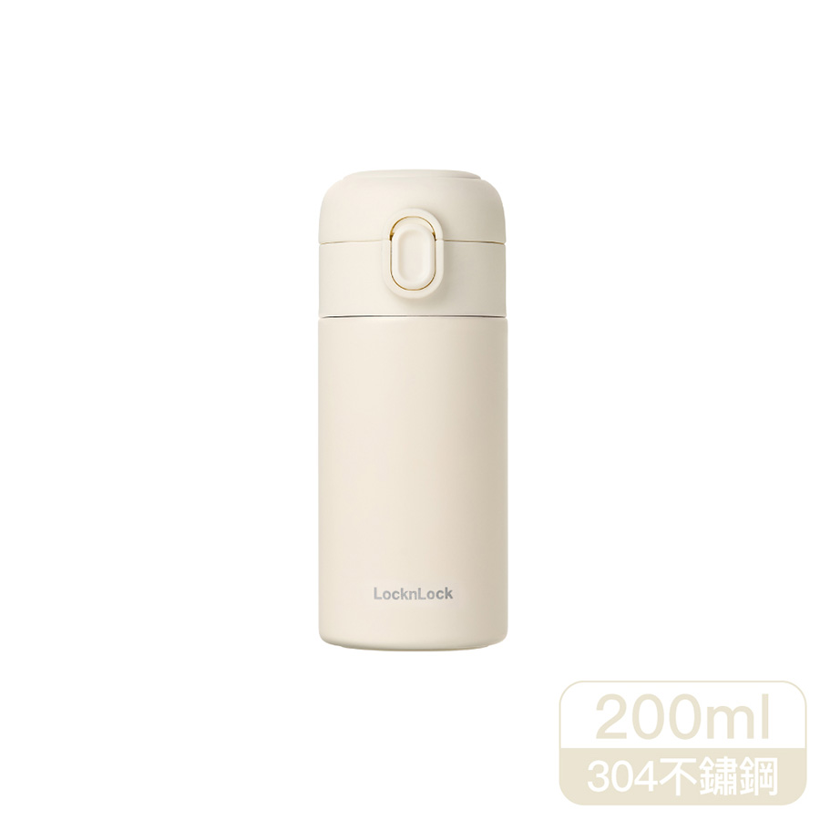 樂扣簡約彈蓋迷你保溫杯200ml, , large