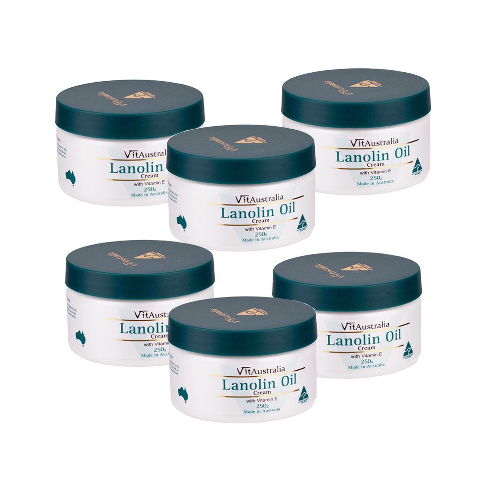 Natures Care VitAustralia 綿羊油滋潤霜含維他命E(6入組 250g/罐), , large