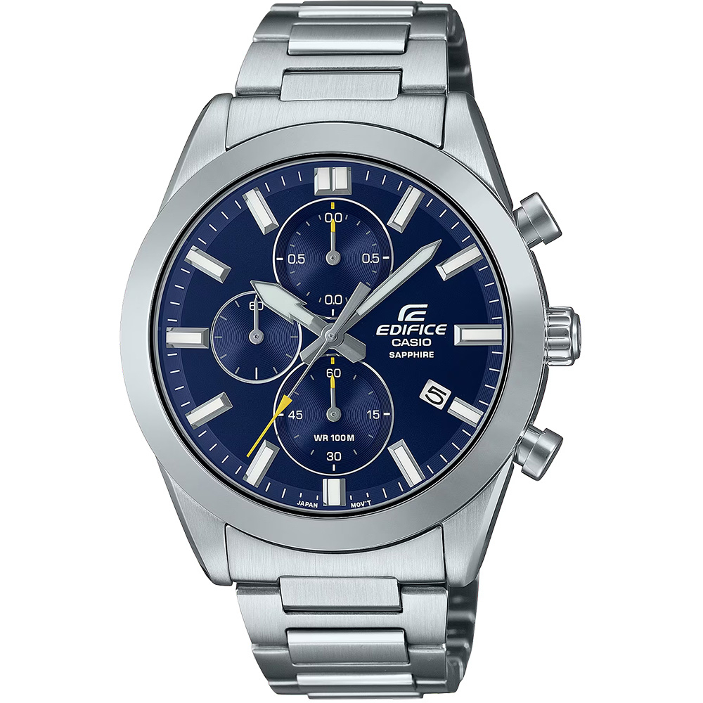 CASIO 卡西歐 EDIFICE 經典運動計時手錶 EFB-710D-2AV, , large