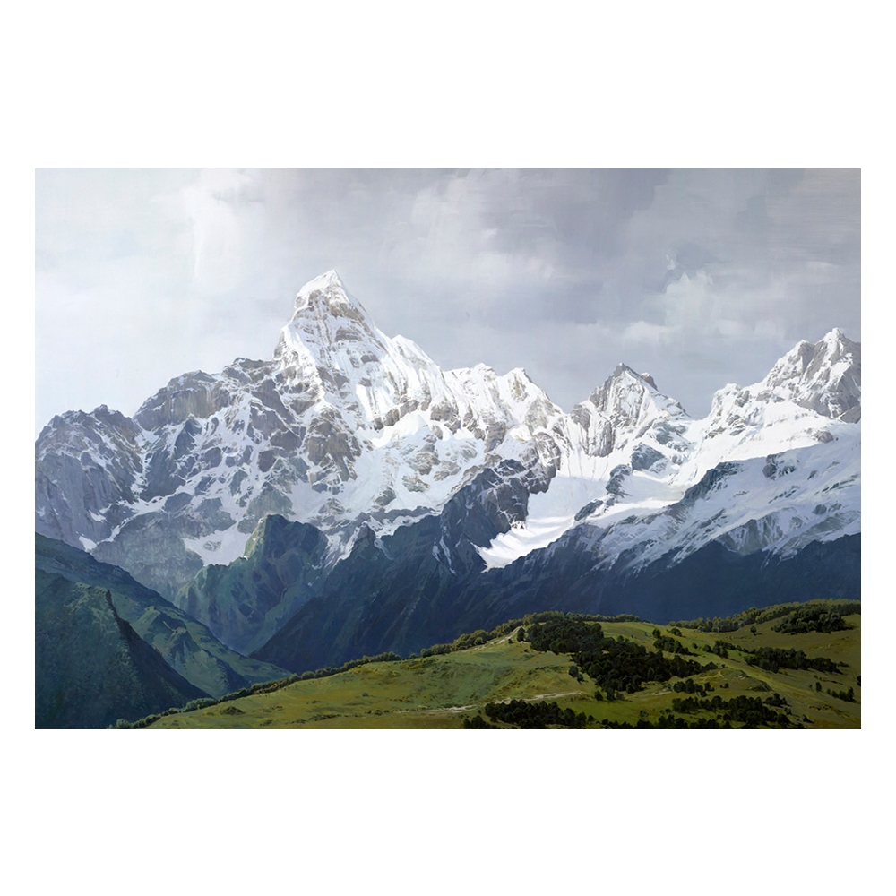 【御畫房】聖母峰 國家一級畫師手繪油畫60&times;90cm(VF-88), , large