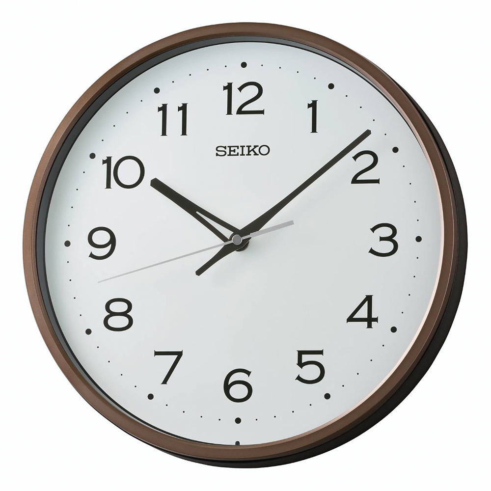 SEIKO 精工滑動式秒針靜音簡約掛鐘 時鐘 送禮 禮物 送禮(QHA020B), , large