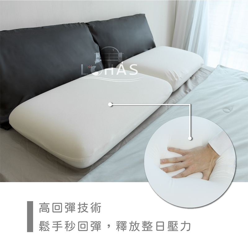 ［熊棉］皇家頂級親水好棉枕｜麵包型｜親水棉 枕頭 偏高款 高科技 服貼 慢回彈 寢具好物, , large