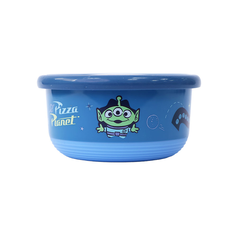 『HOUSUXI．舒希』迪士尼玩具總動員系列-三眼怪-不鏽鋼雙層隔熱碗420ml(A4), , large