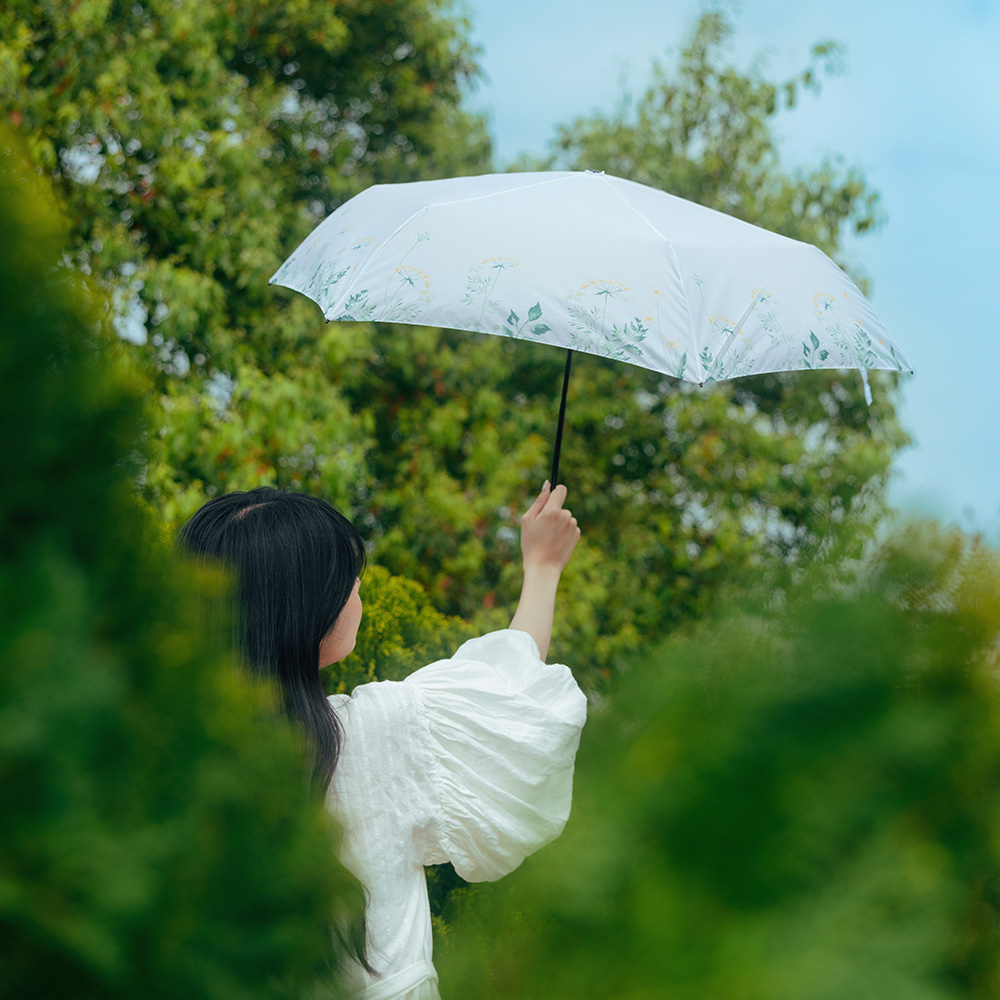 【青鳥家居】雨傘王聯名極度輕雨傘-小花曲 #19吋手開傘 折疊傘 折疊雨傘 輕量傘 遮陽傘, , large