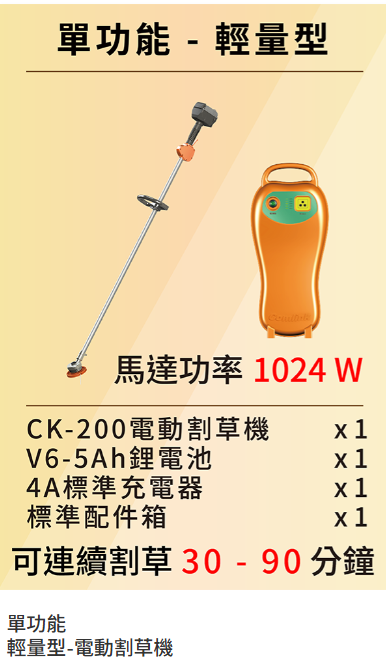 【TAKUMI】COMLINK CK-200+V6-5AH   Electric Backpack Brush Cutter, , large