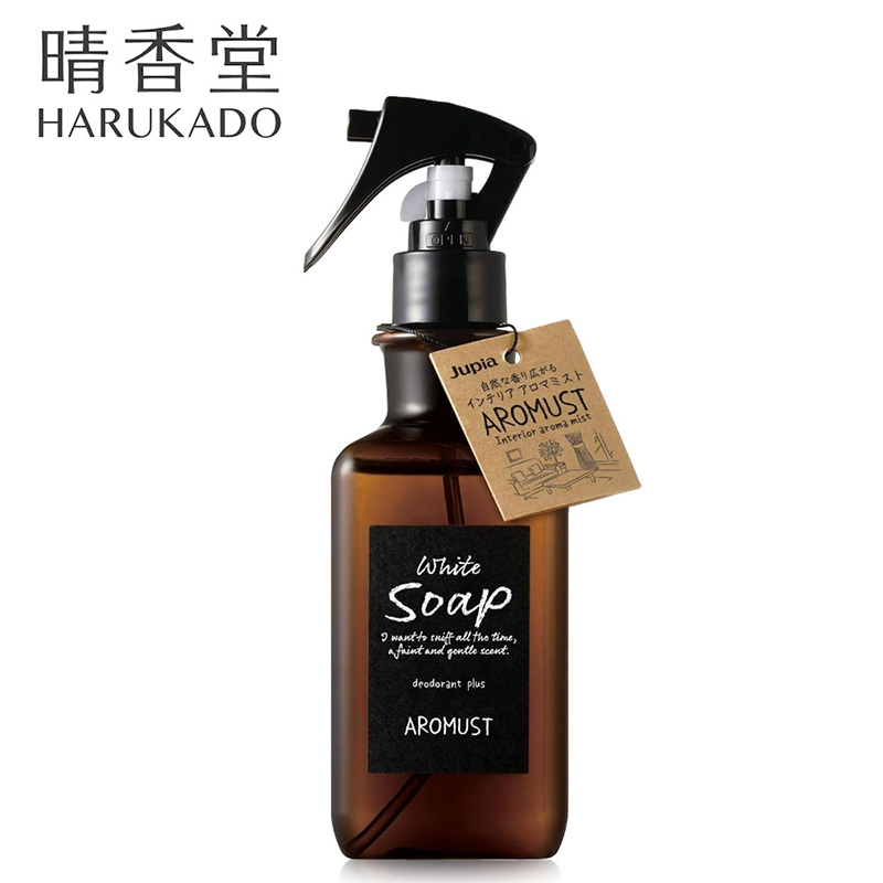 〔本野有限公司〕日本晴香堂芳香噴霧棕瓶280ml (白色皂香)-2入, , large