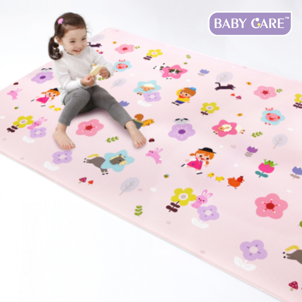 【BabyCare】遊戲墊─繽紛花園(180x140x1.1 cm), , large