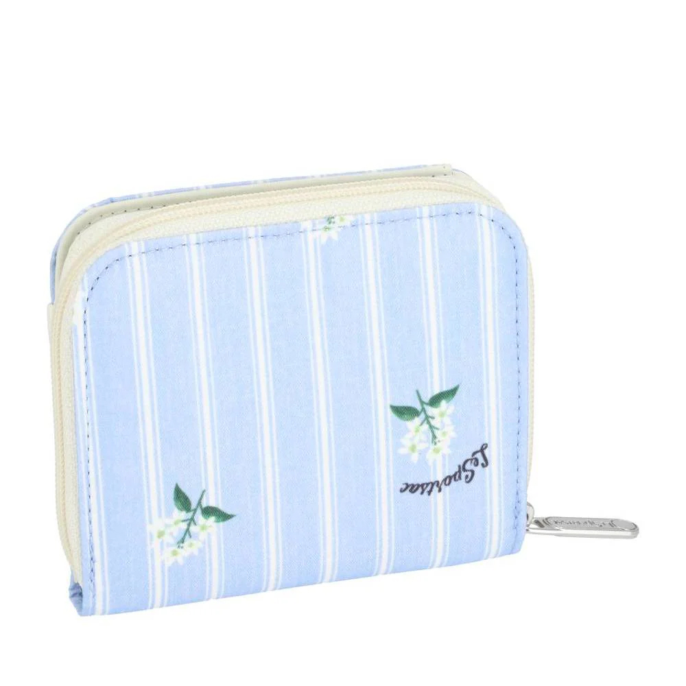 Lesportsac Claire Wallet 拉鍊錢包短夾 卡夾 鈔票夾 送禮 禮物 推薦 女包(茉莉花條紋), , large
