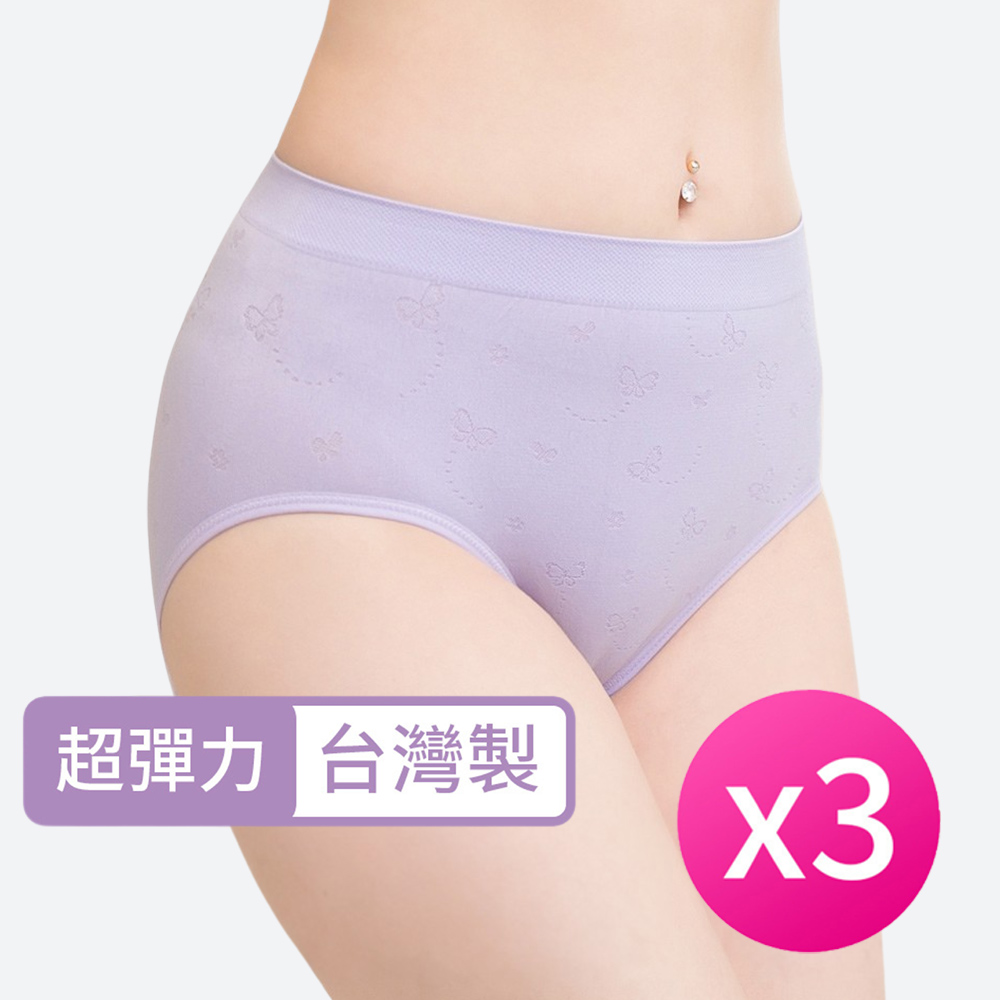 [席艾妮]台灣製超彈力中腰無縫內褲, , large