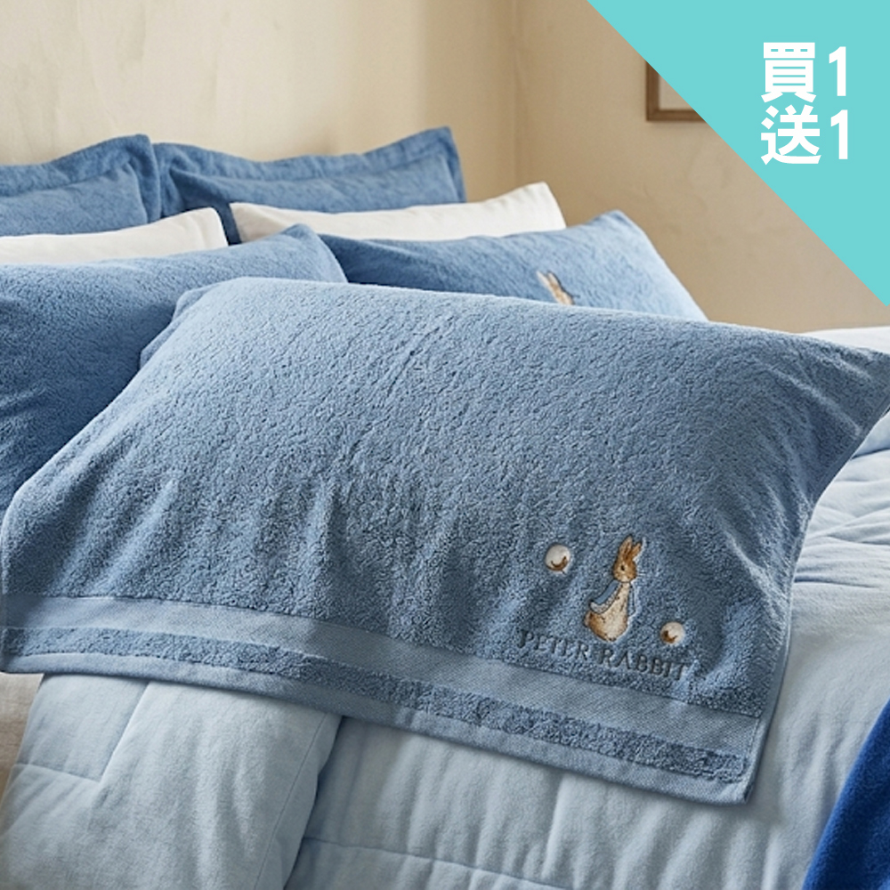 彼得兔石墨烯精繡枕巾買一送一(PR210), , large