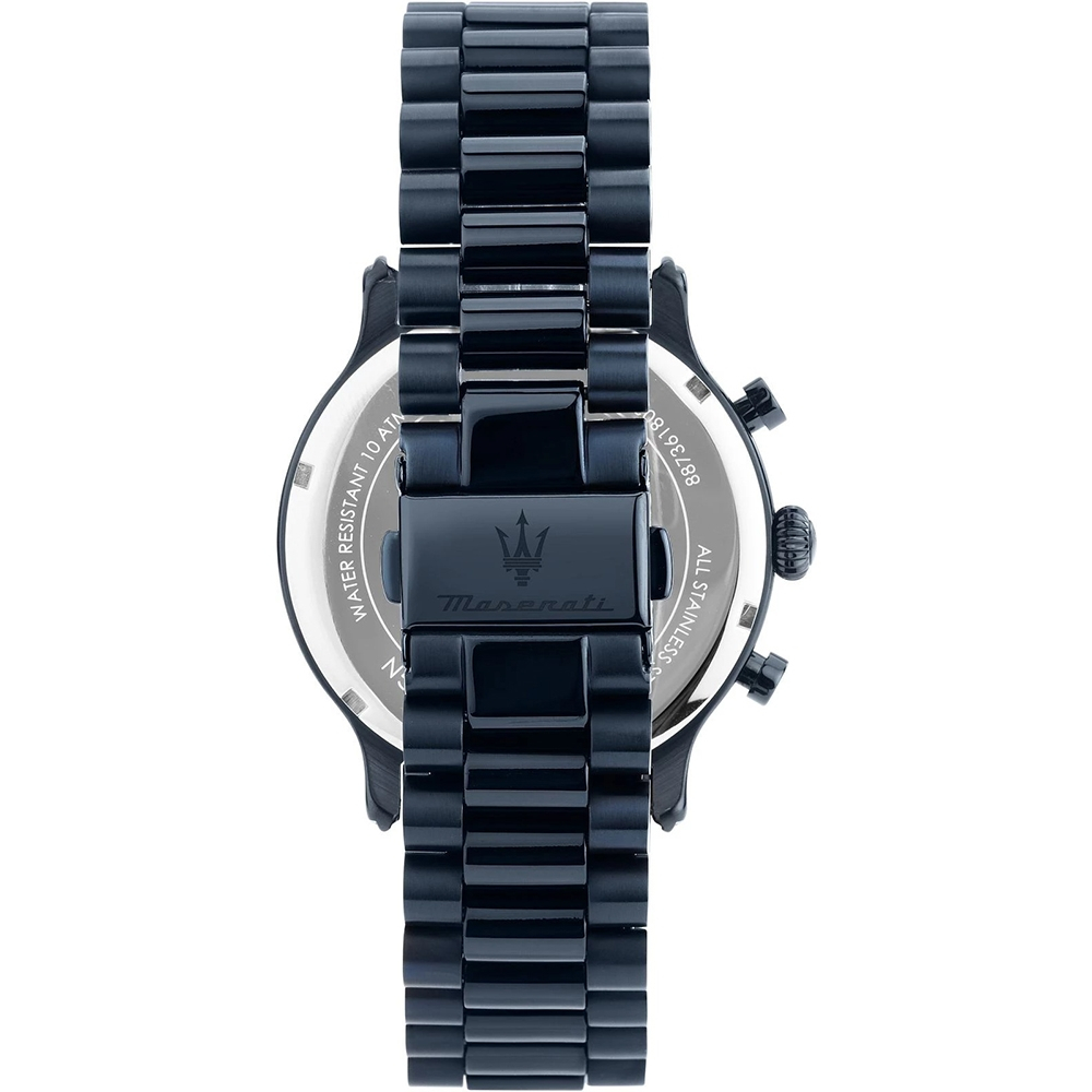 MASERATI 瑪莎拉蒂 Epoca 超跑綻藍計時手錶-40mm R8873618032, , large