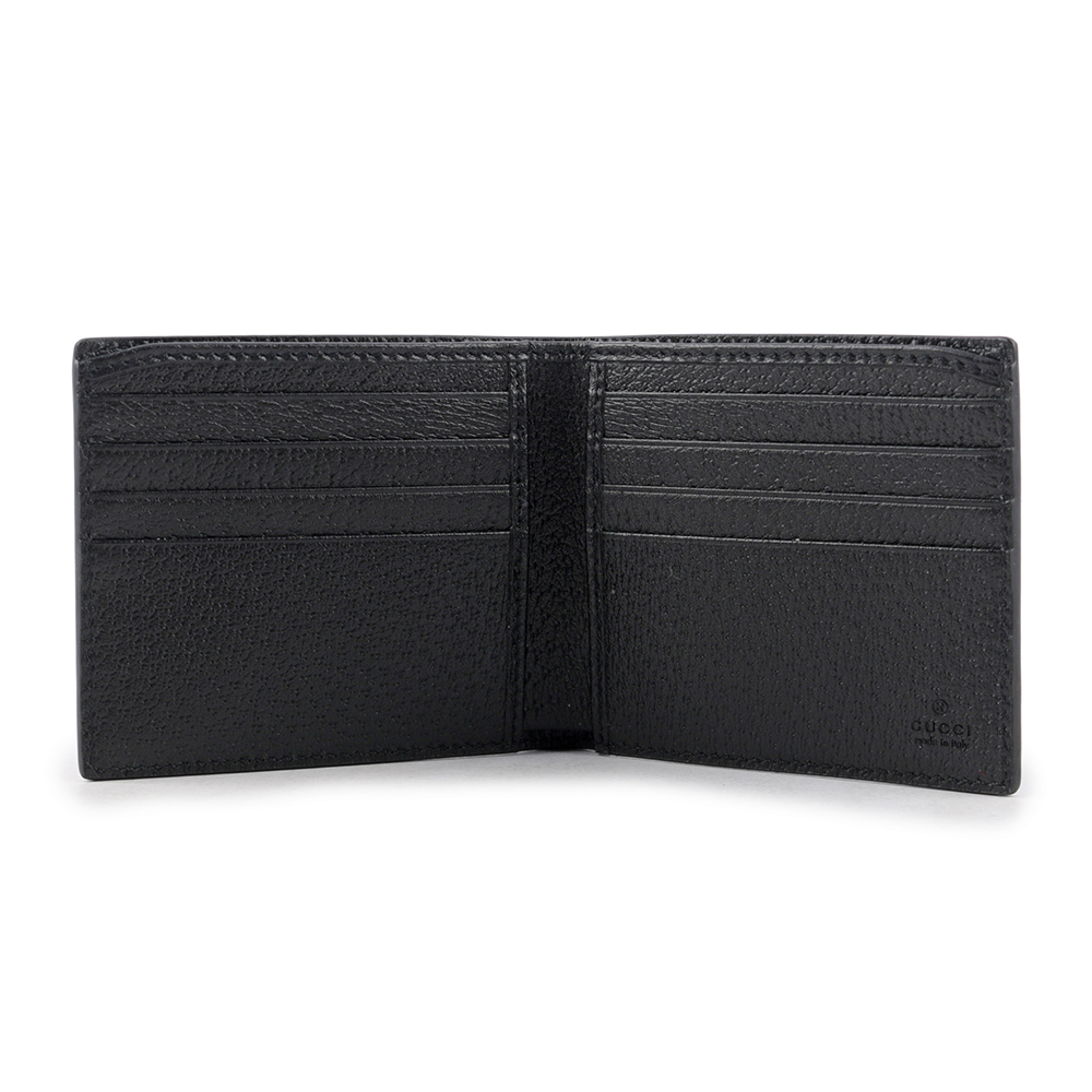 GUCCI Off The Grid GG 再生尼龍對開8卡短夾/黑色, , large