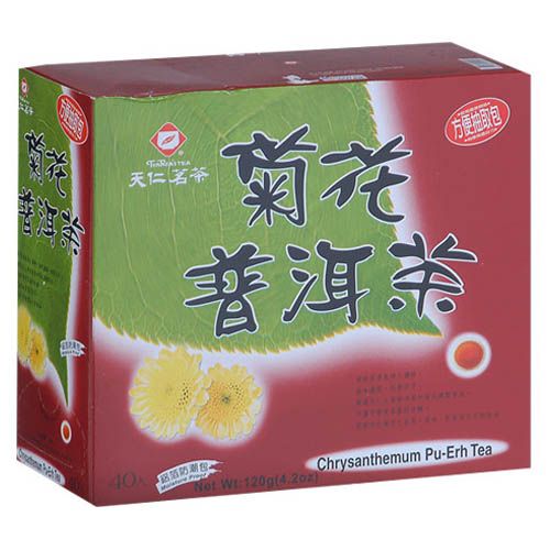 天仁原片菊花普洱茶, , large