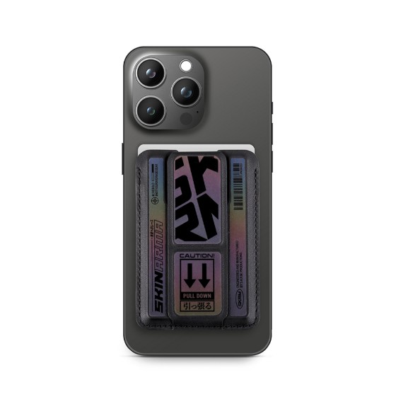 【山水之寶】 Skinarma 磁吸卡包支架 Kado 磁吸卡夾支架V2附磁吸貼片磁吸卡套磁吸手機支架票卡夾 名片夾男悠遊卡套識別證原廠公司貨, , large