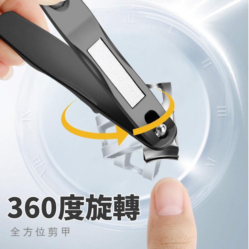 360&deg; Rotating Nail Clippers for Seniors, Long Handle Fingernail Clippers for Men and Women, Ergonomic Easy Grip, Toenail Clippers for Thick Nails, SUNDEN SD1444, , large