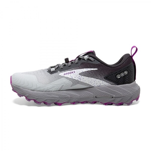 Brooks Cascadia 17 女 越野鞋 慢跑鞋 運動 避震 緩衝 寬楦 灰 黑 [1203921D028], , large