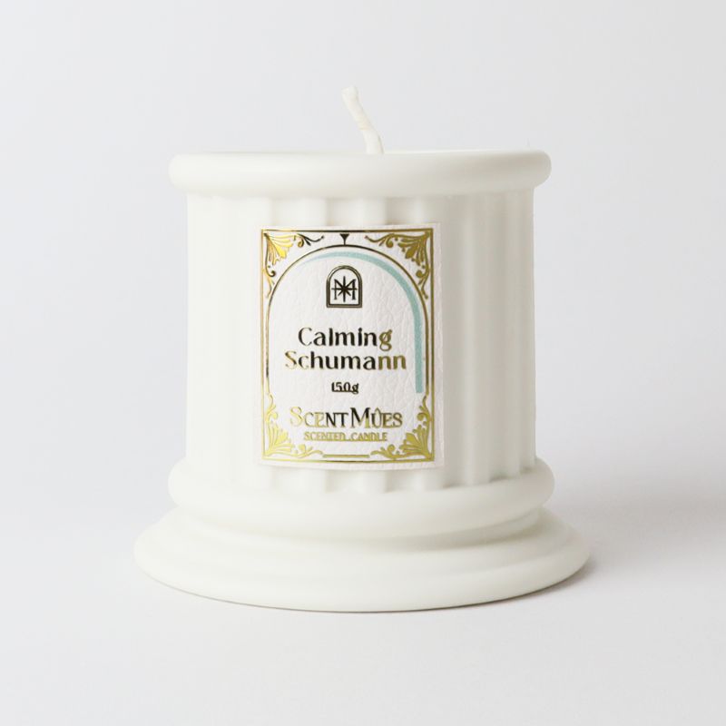 【ScentM&ucirc;es森繆斯】大音樂家系列 沉靜舒曼 精油香氛大豆蠟燭 150g (高雅乳脂香), , large